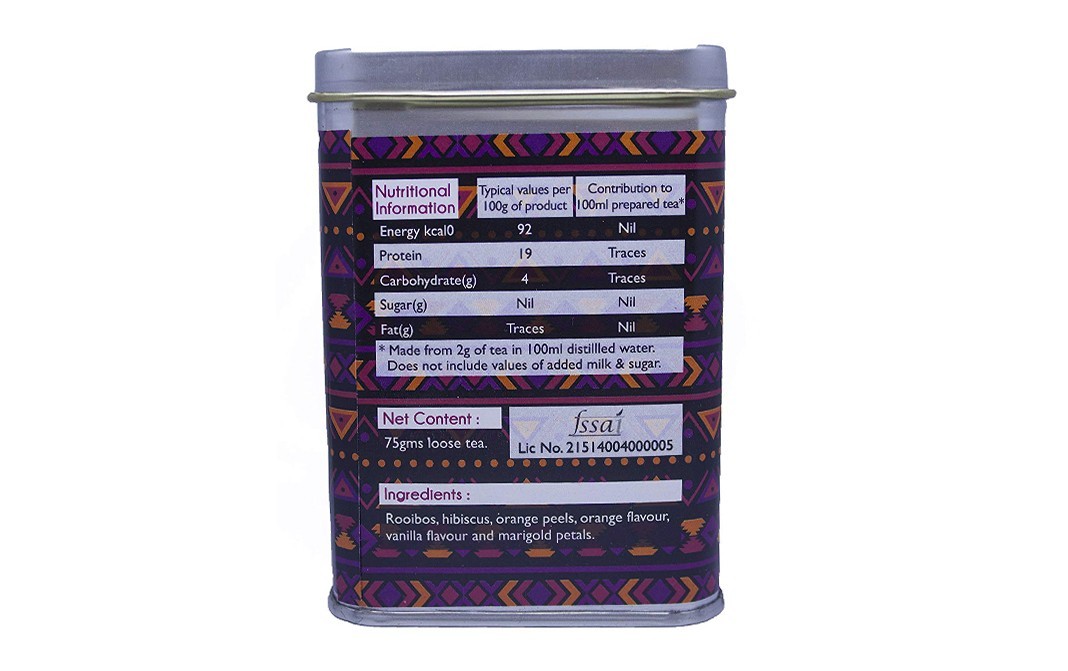 Gardner Street South African Rooibos Red Tea, Whole leaf premium tea   Container  75 grams